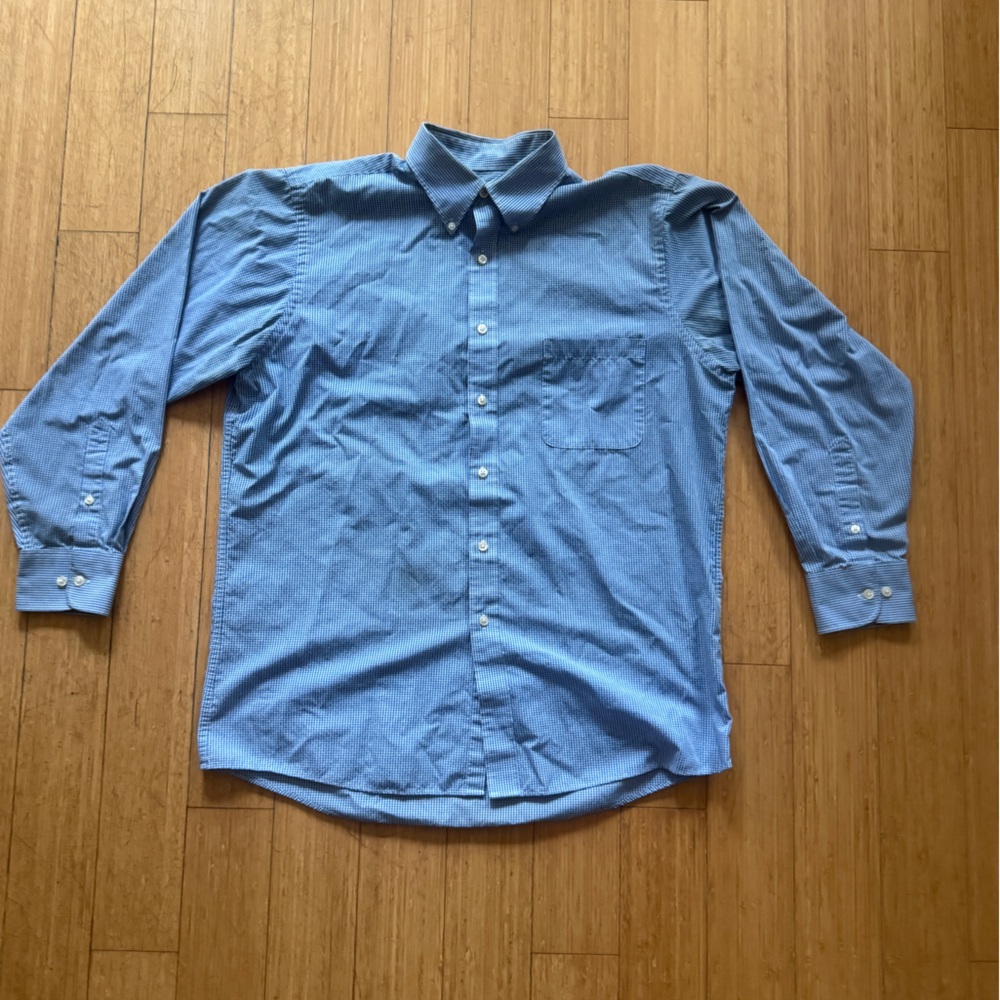 Van Heusen Light Blue Casual Button-Down Shirt